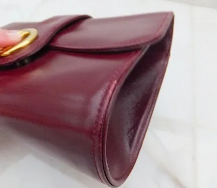 Authentic Gucci Burgundy Classic Clutch