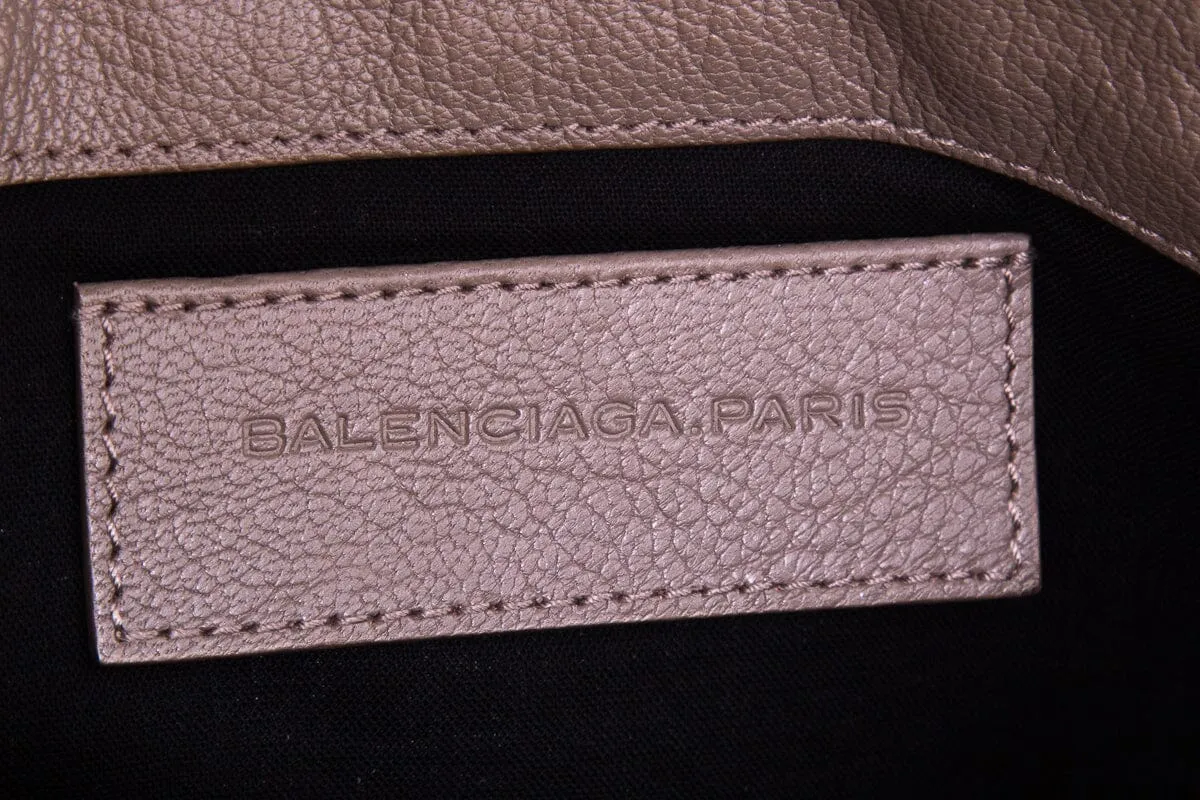 Balenciaga Classic Studs Taupe Envelope Clutch