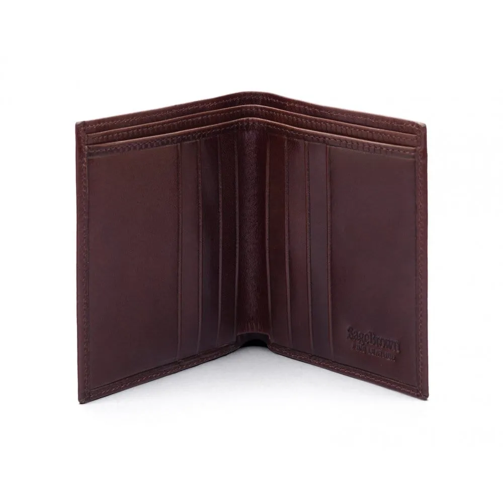 Billfold Wallet With 6 Credit Cards - Brown