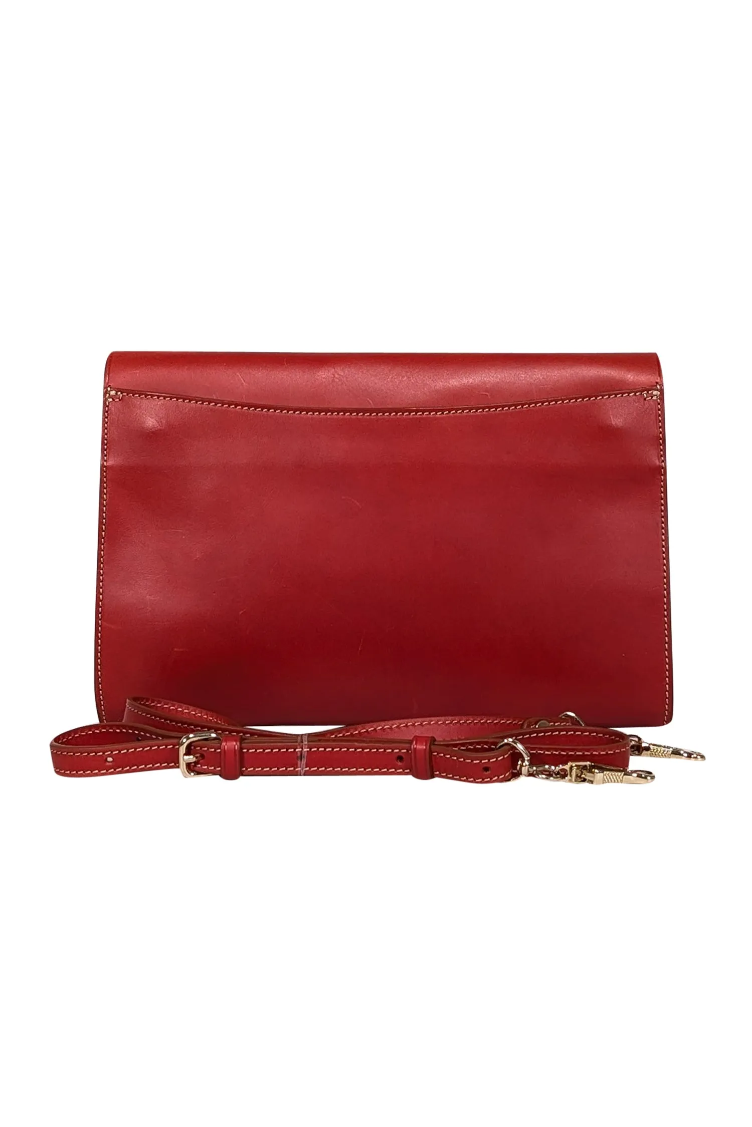 Boldrini - Red Leather Envelope Clutch