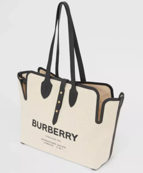 Burberry The Medium Soft Cotton Canvas Belt Bag Black