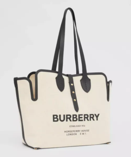 Burberry The Medium Soft Cotton Canvas Belt Bag Black