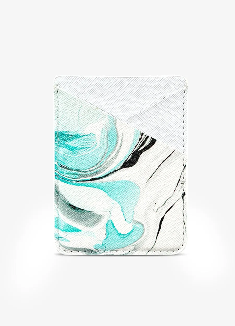 Card Pocket in Marble Swirl