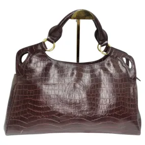 Cartier Crocodile Brown Tote Bag