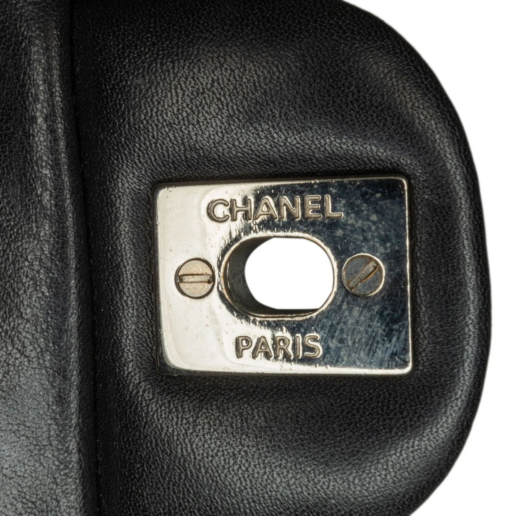 CHANEL Mini Rectangular Classic Patent Single Flap Black