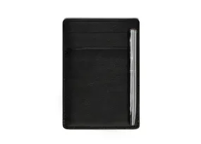 DAVEK SLIM WALLET with mini pen - BLACK