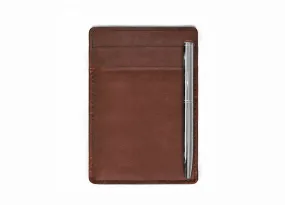 DAVEK SLIM WALLET with mini pen - BROWN