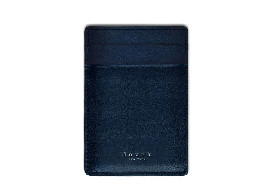 DAVEK SLIM WALLET with mini pen - NAVY