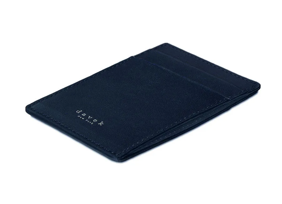 DAVEK SLIM WALLET with mini pen - NAVY