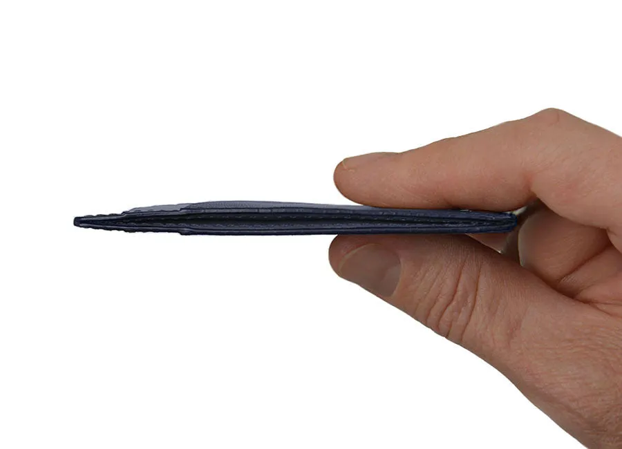 DAVEK SLIM WALLET with mini pen - NAVY