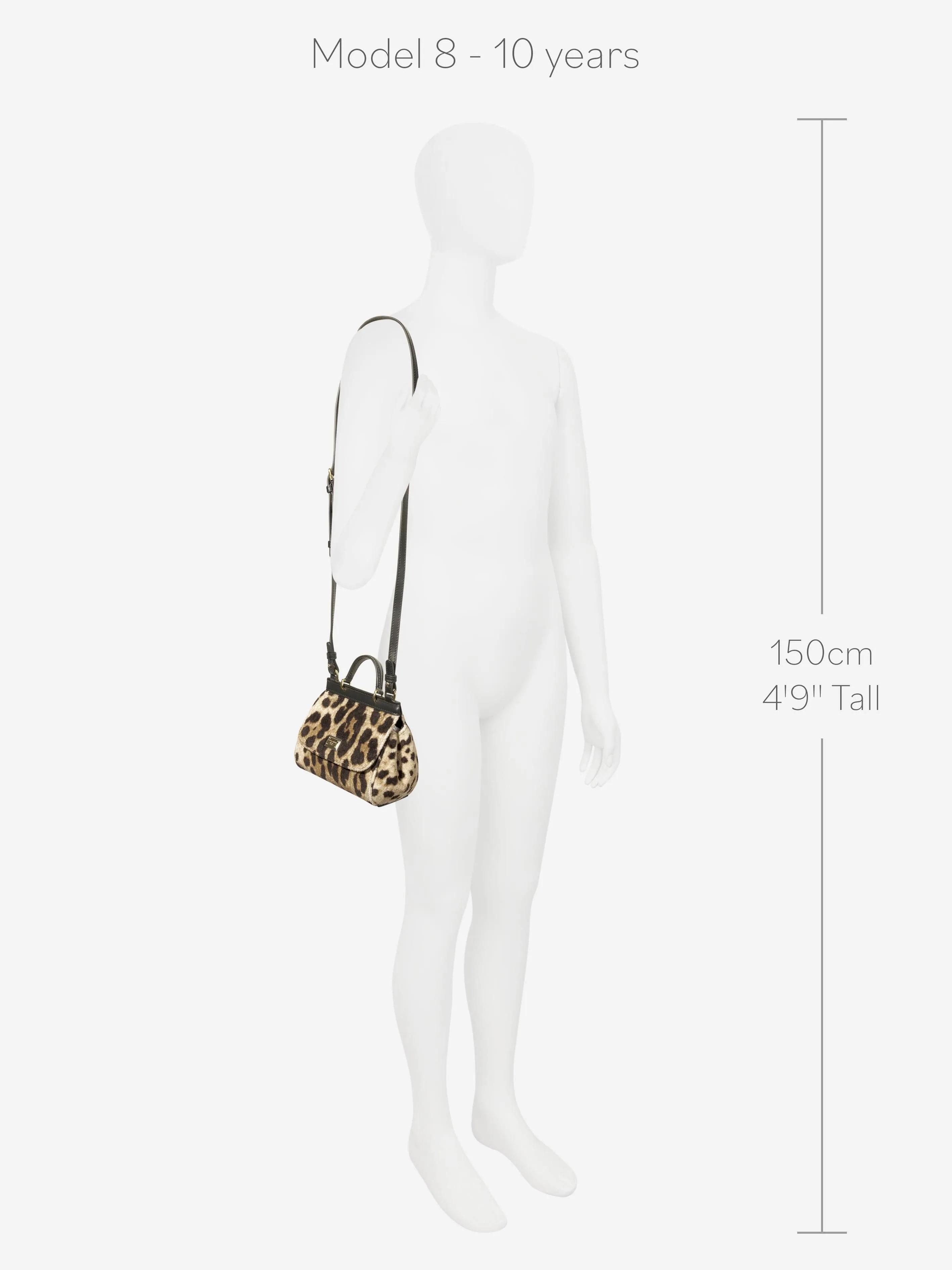 Dolce & Gabbana Girls Leopard Print Handbag in Beige