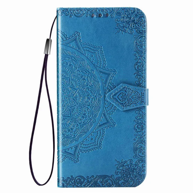 Flip Case Luxury Leather 3D Mandala Wallet For OPPO