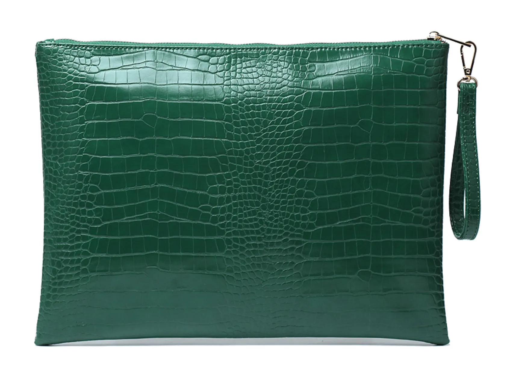 Green Crocodile Laptop Bag