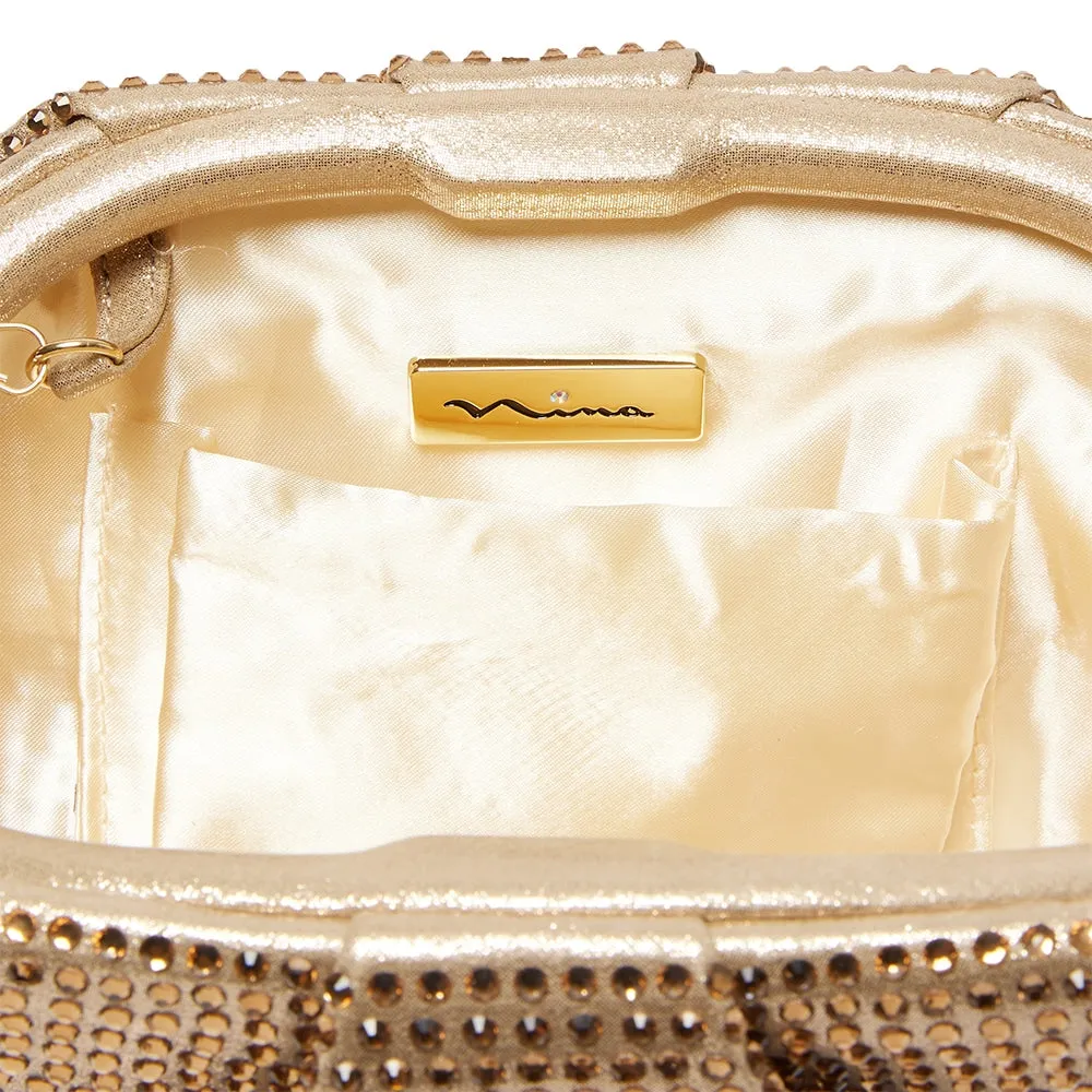 Indulge Handbag in Taupe Crystal