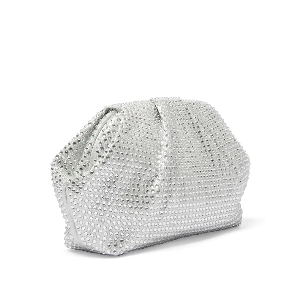 Indulge Handbag in True Silver Crystal