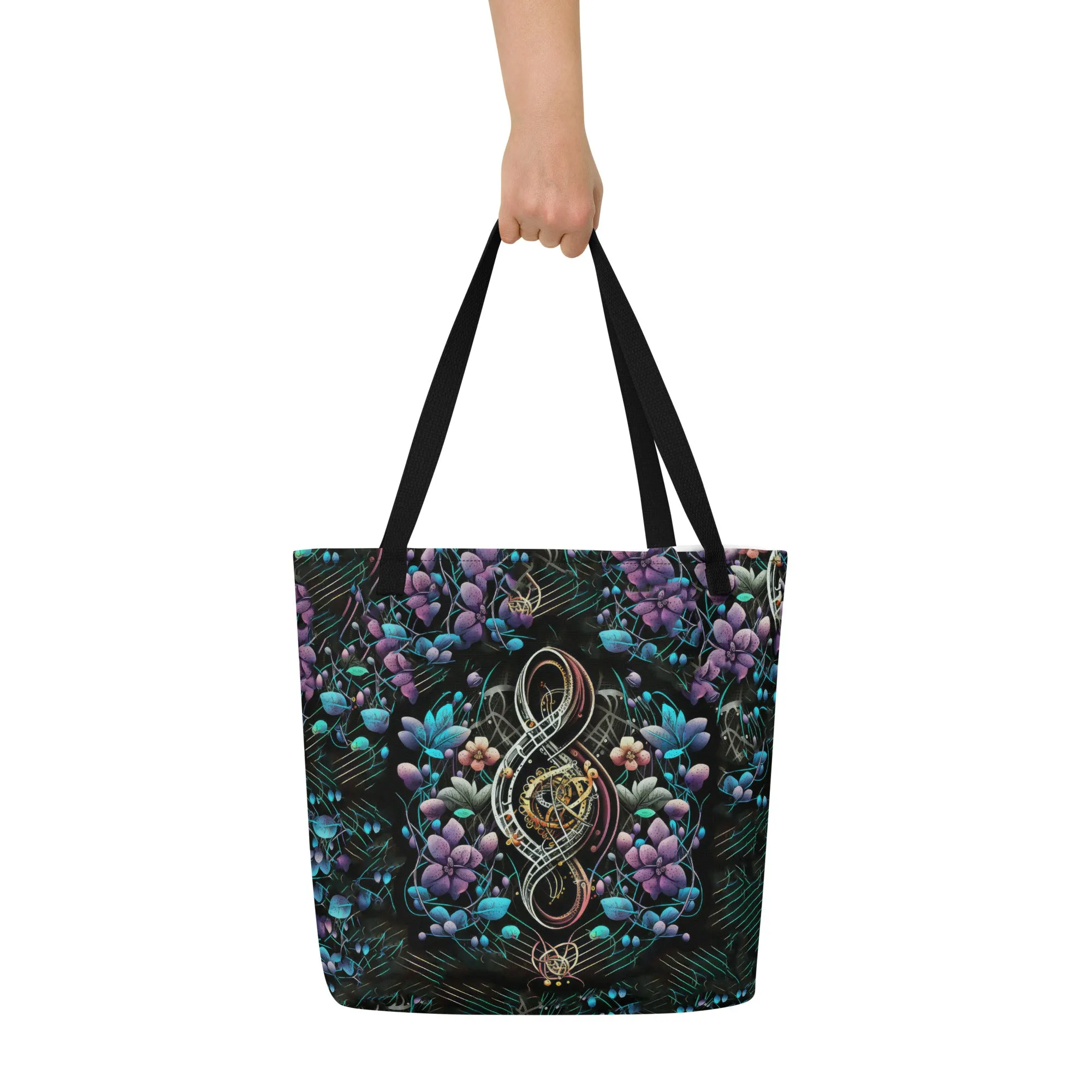 Large Tote Bag Genetic Music