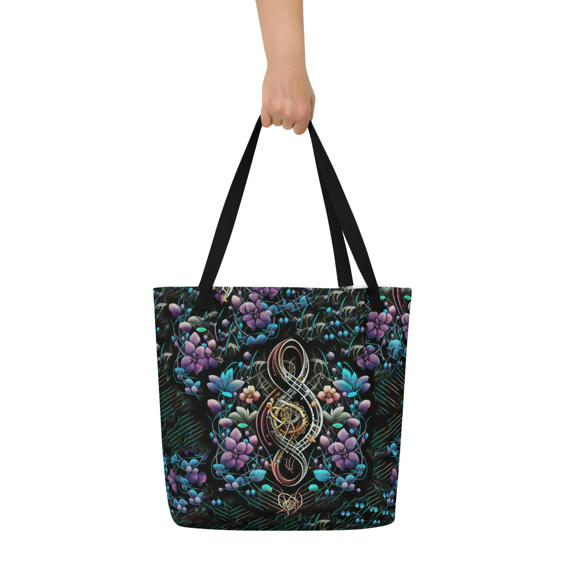 Large Tote Bag Genetic Music