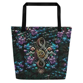 Large Tote Bag Genetic Music