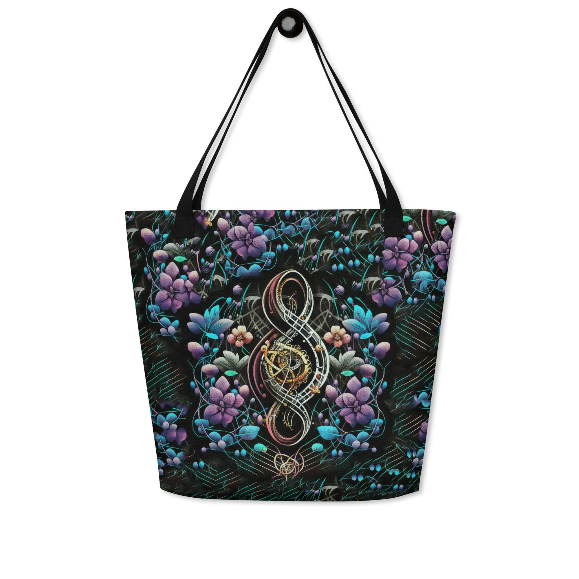 Large Tote Bag Genetic Music