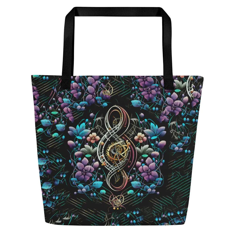 Large Tote Bag Genetic Music