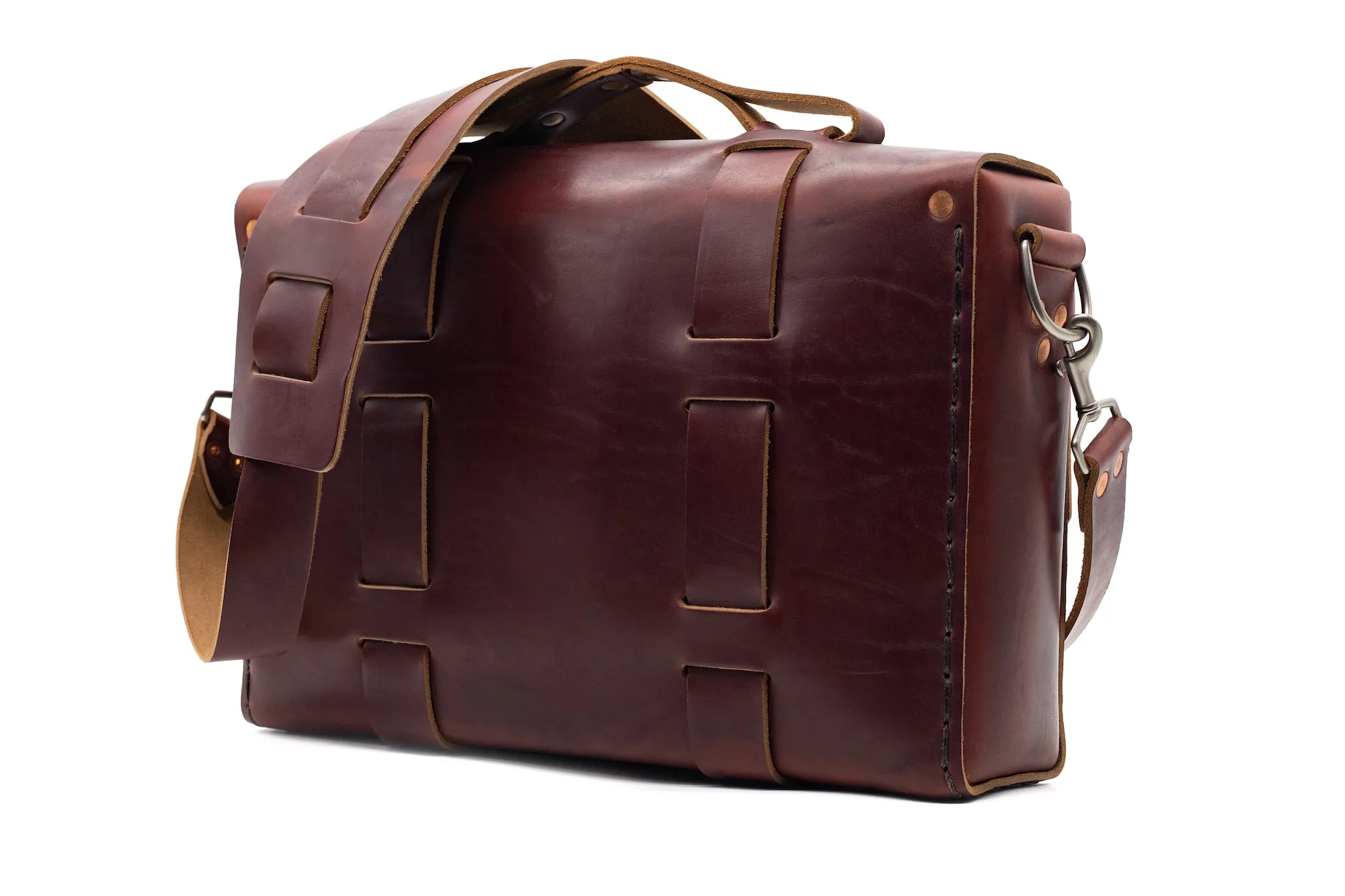 Limited Edition No. 4313 - Minimalist Standard Leather Satchel in Clement Brown - ONLY 1 MADE