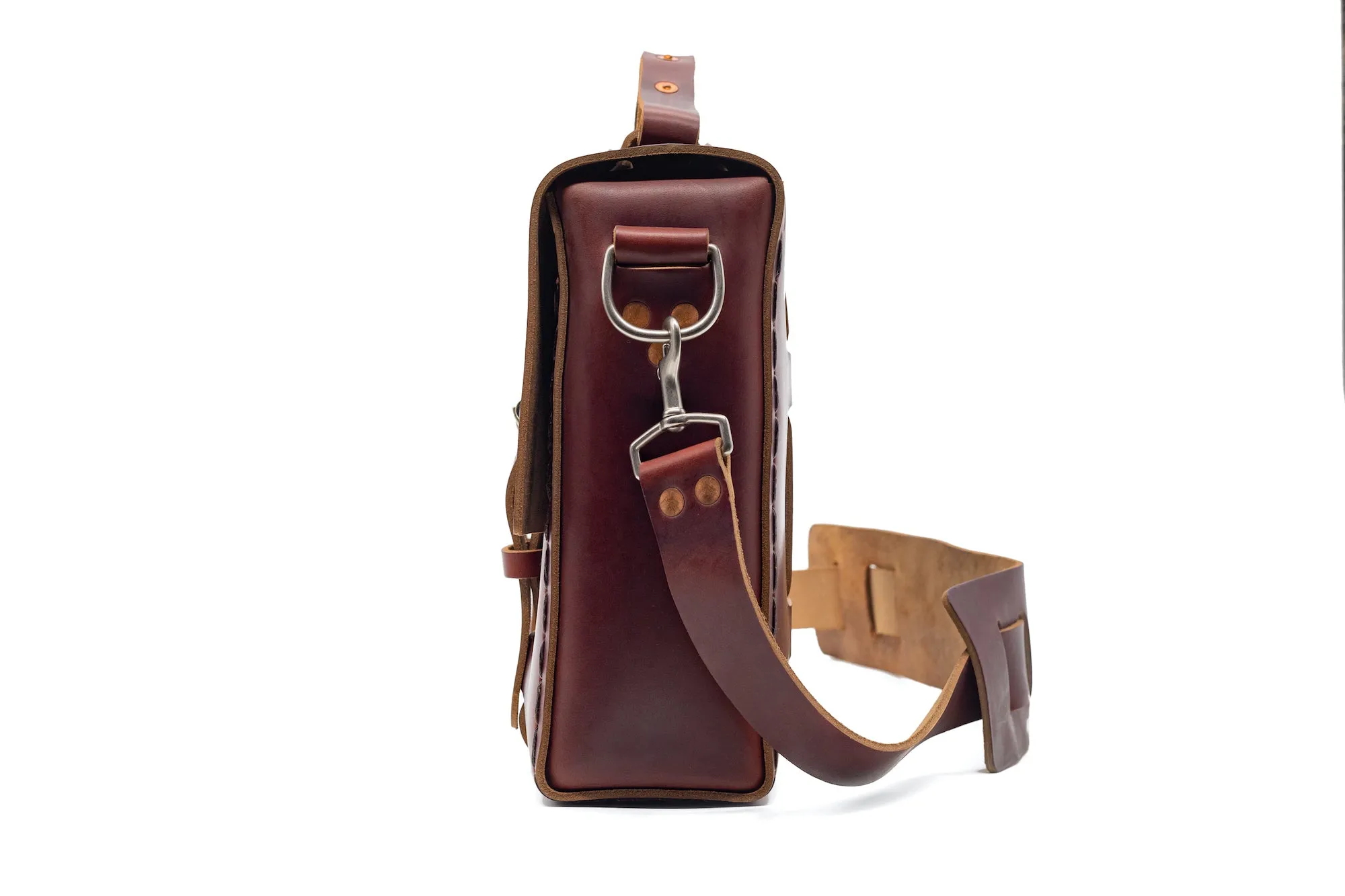 Limited Edition No. 4313 - Minimalist Standard Leather Satchel in Clement Brown - ONLY 1 MADE