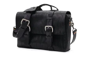 Limited Edition No. 4313 - Minimalist Standard Leather Satchel in Commonwealth Black - 5 MADE, ONLY 2 LEFT