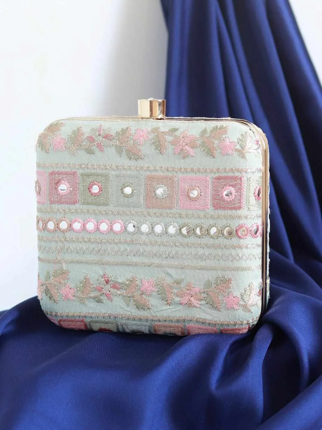 Phulwaari Floral Box Clutch