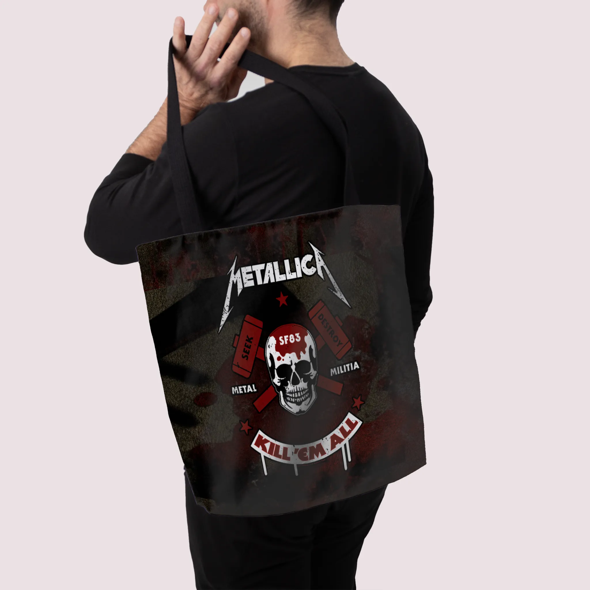 Rocksax Metallica Premier Tote Bag - Kill Um All Skull