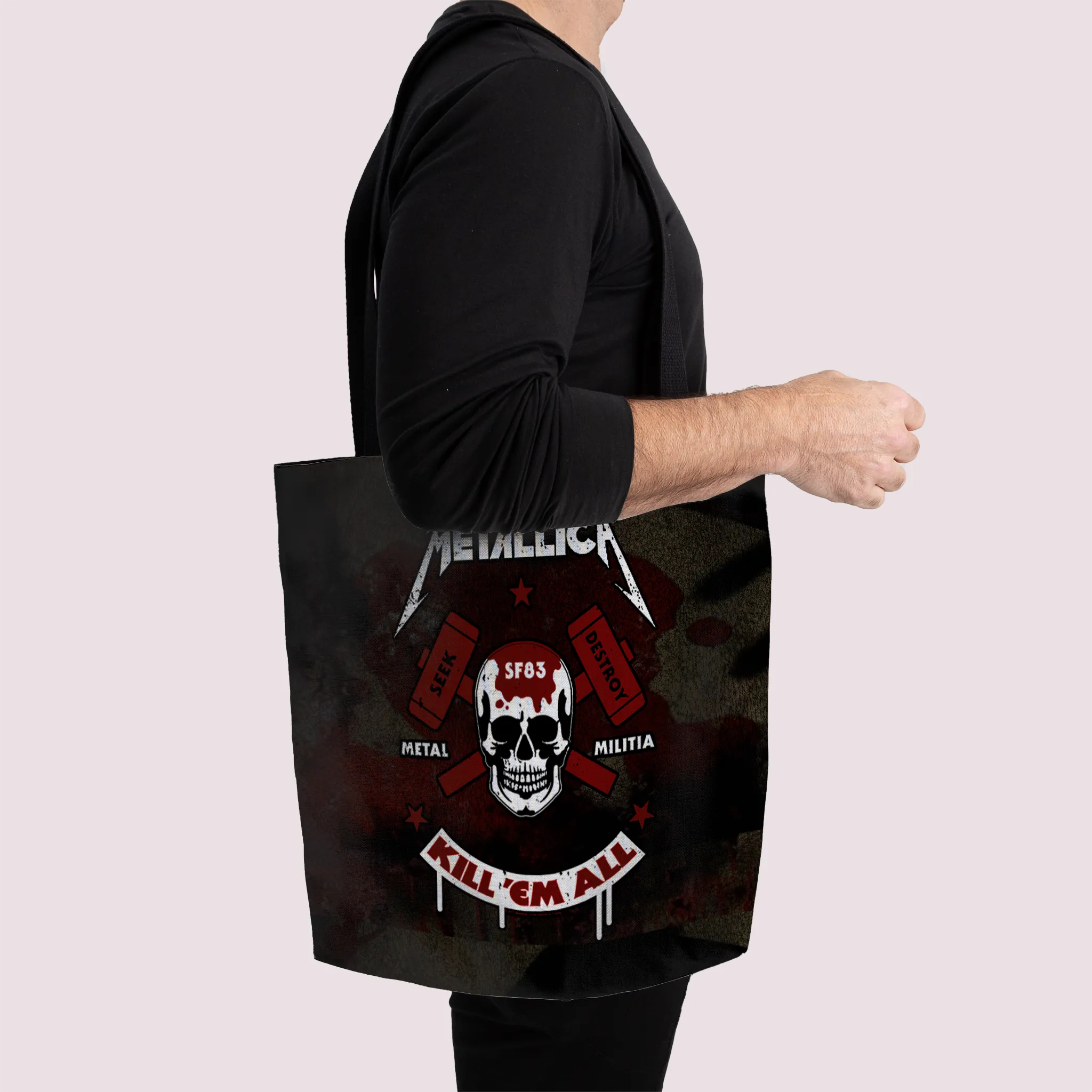 Rocksax Metallica Premier Tote Bag - Kill Um All Skull