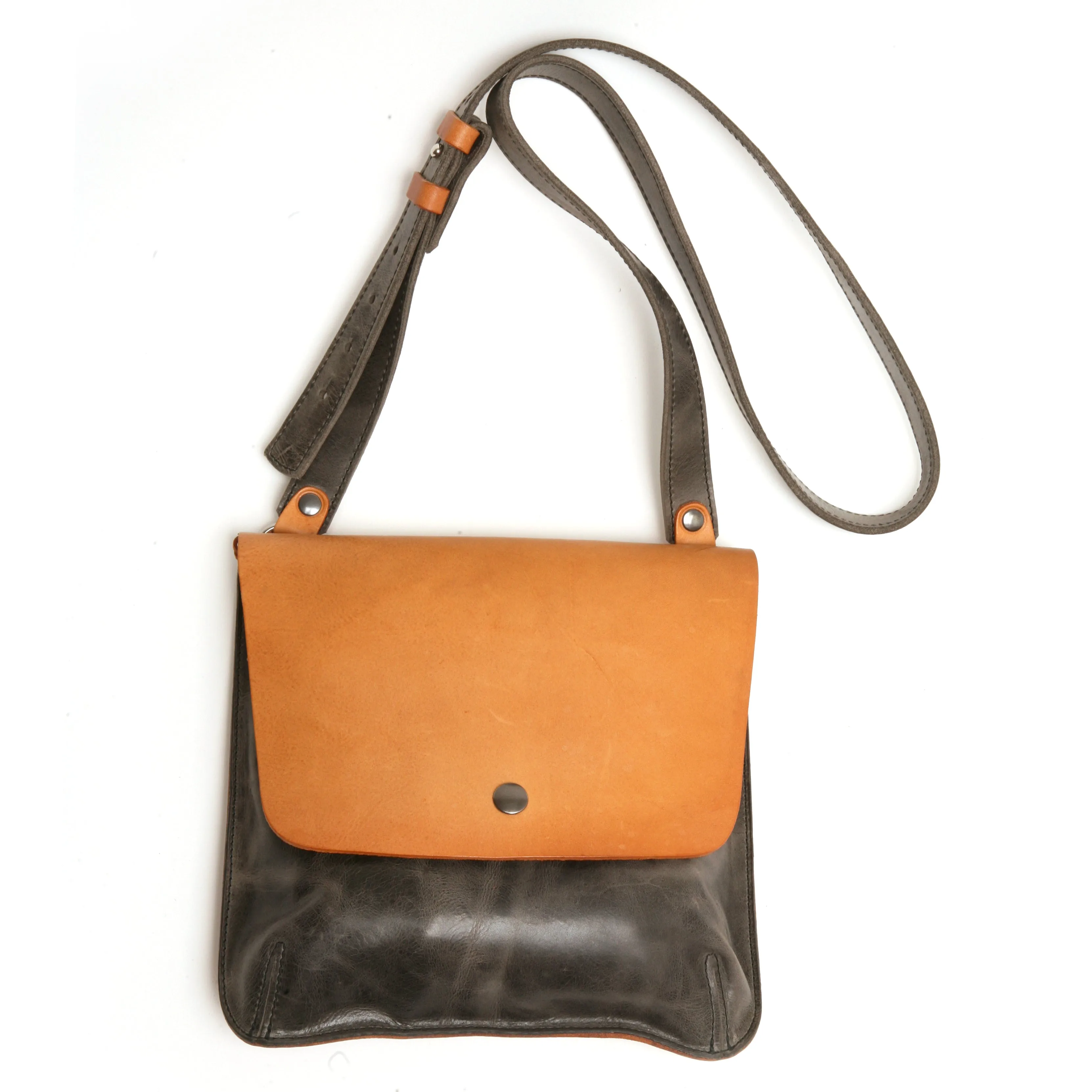 ROSCO satchel Tan&Grey