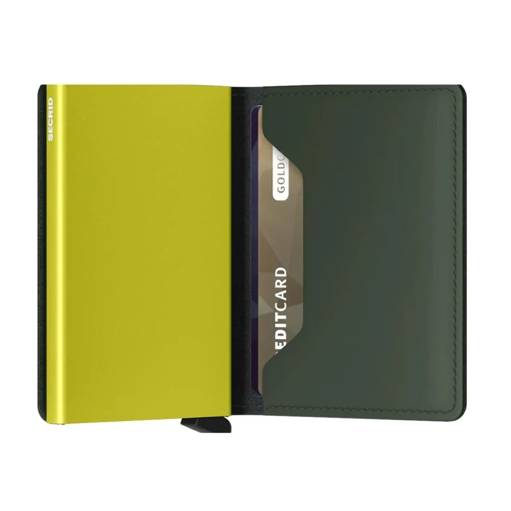 Secrid Slimwallet Matte Green & Lime