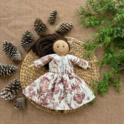 Single Doll- Chaitalya- Cotton Fabric Toy- Warm