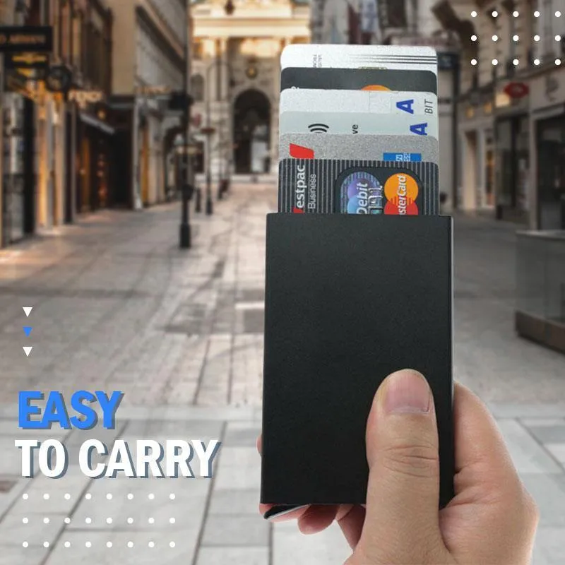 Slim RFID card holder wallet