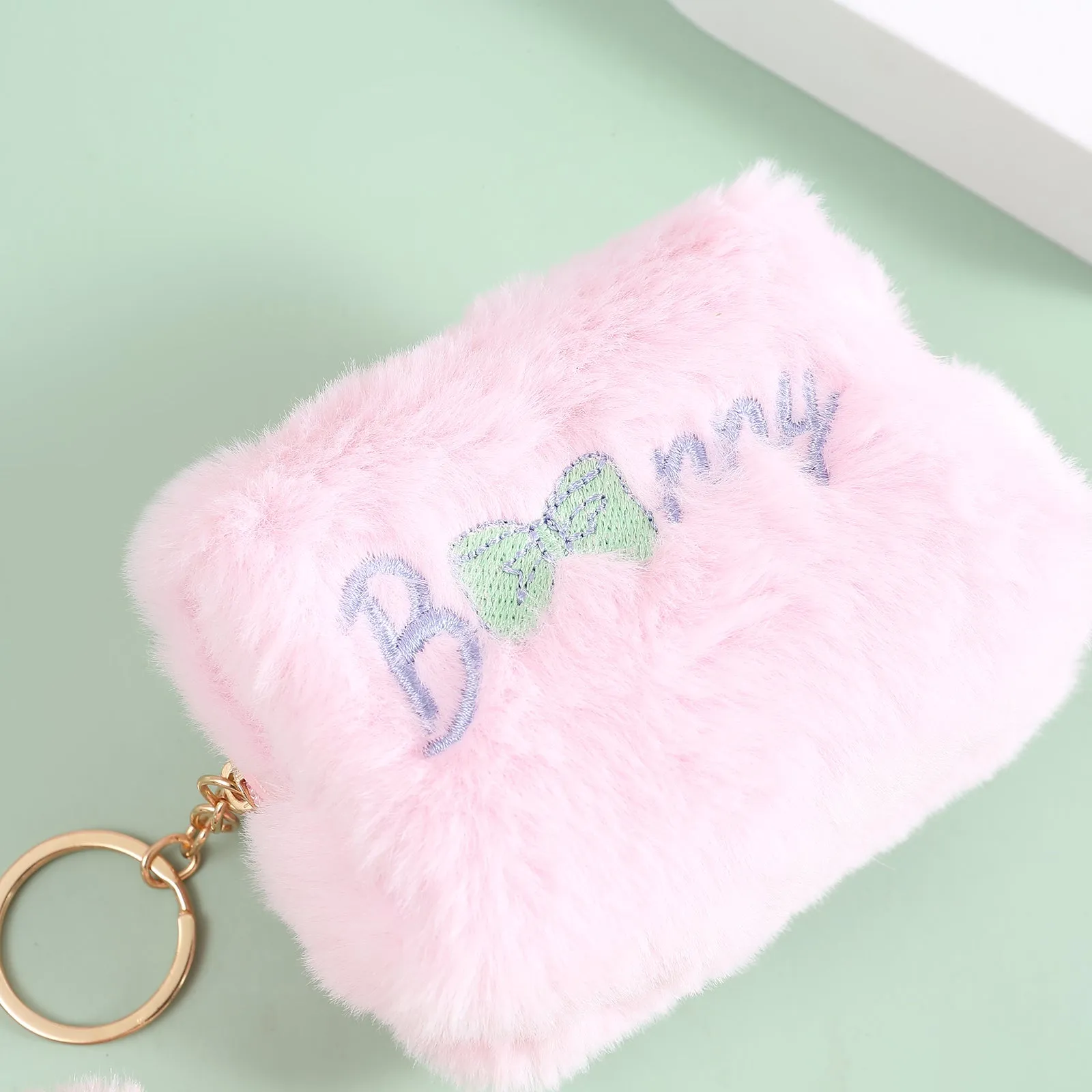 Soft Cotton 2in1 Keychain  And  Coin  Pouch.