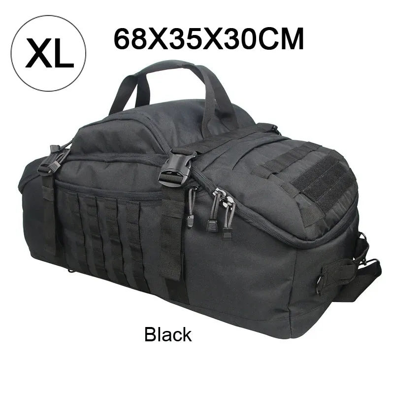 Waterproof 3-Way Duffel Bag Large Travel Tote Luggage Backpack for Men